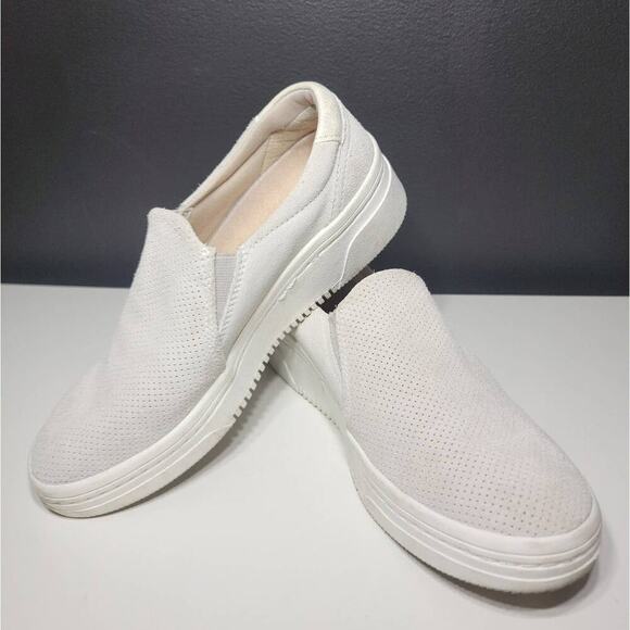 Womens Dr Scholls Loafer Shoe Cream Color Suede Size 8 - Picture 2 of 8